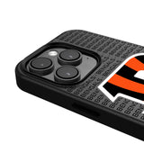 Cincinnati Bengals Text Backdrop MagSafe Compatible Phone Case for Apple iPhone