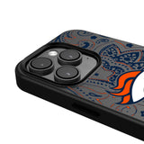 Denver Broncos Paisley MagSafe Compatible Phone Case for Apple iPhone