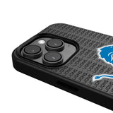 Detroit Lions Text Backdrop MagSafe Compatible Phone Case for Apple iPhone