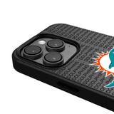 Miami Dolphins Text Backdrop MagSafe Compatible Phone Case for Apple iPhone