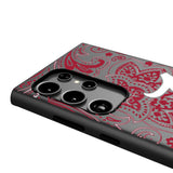 University of Alabama Crimson Tide Script A Paisley MagSafe Compatible Phone Case for Samsung Galaxy