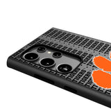 Clemson University Tigers Text Backdrop MagSafe Compatible Phone Case for Samsung Galaxy