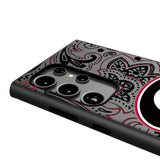 University of Georgia Bulldogs Paisley MagSafe Compatible Phone Case for Samsung Galaxy