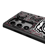 University of Georgia Bulldogs Uga Paisley MagSafe Compatible Phone Case for Samsung Galaxy