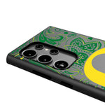 University of Oregon Ducks Paisley MagSafe Compatible Phone Case for Samsung Galaxy
