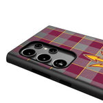Arizona State University Sun Devils Plaid MagSafe Compatible Phone Case for Samsung Galaxy