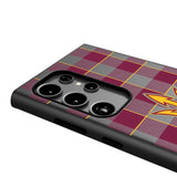 Arizona State University Sun Devils Plaid MagSafe Compatible Phone Case for Samsung Galaxy
