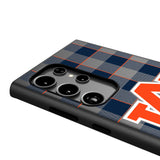 University of Auburn Tigers Plaid MagSafe Compatible Phone Case for Samsung Galaxy