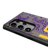Louisiana State University Tigers Paisley MagSafe Compatible Phone Case for Samsung Galaxy