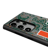 University of Miami Hurricanes Paisley MagSafe Compatible Phone Case for Samsung Galaxy
