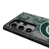 Michigan State University Spartans Paisley MagSafe Compatible Phone Case for Samsung Galaxy