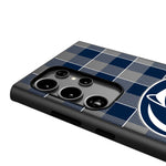 Pennsylvania State University Nittany Lions Plaid MagSafe Compatible Phone Case for Samsung Galaxy