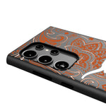 University of Texas Longhorns Paisley MagSafe Compatible Phone Case for Samsung Galaxy