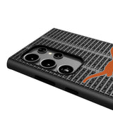 University of Texas Longhorns Text Backdrop MagSafe Compatible Phone Case for Samsung Galaxy