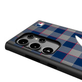Atlanta Braves Plaid MagSafe Compatible Phone Case for Samsung Galaxy