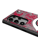 Cincinnati Reds Paisley MagSafe Compatible Phone Case for Samsung Galaxy