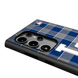 LA Dodgers Plaid MagSafe Compatible Phone Case for Samsung Galaxy