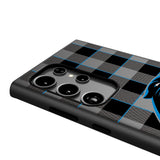 Carolina Panthers Plaid MagSafe Compatible Phone Case for Samsung Galaxy
