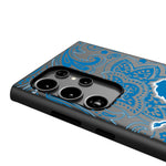 Detroit Lions Paisley MagSafe Compatible Phone Case for Samsung Galaxy