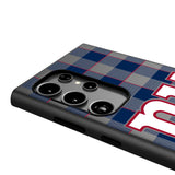 New York Giants Plaid MagSafe Compatible Phone Case for Samsung Galaxy