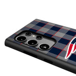 New England Patriots Plaid MagSafe Compatible Phone Case for Samsung Galaxy