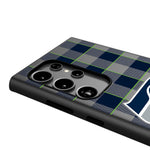Seattle Seahawks Plaid MagSafe Compatible Phone Case for Samsung Galaxy