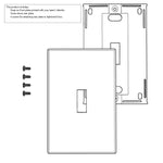 Oklahoma City Thunder Solid Hidden-Screw Light Switch Plate