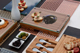 Baltimore Ravens - Concerto Glass Top Cheese Cutting Board & Tools Set