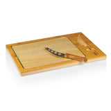 Washington Commanders Football Field - Icon Glass Top Cutting Board & Knife Set