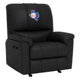 Rocker Recliner with Texas Rangers Cooperstown