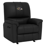 Rocker Recliner with Baltimore Ravens Primary Logo