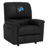 Rocker Recliner with Detroit Lions Primary Logo