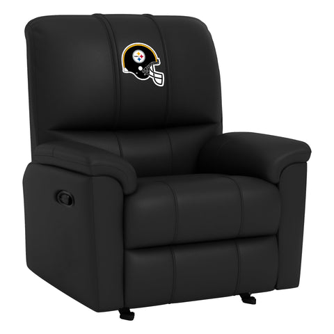 Rocker Recliner with Pittsburgh Steelers Helmet Logo