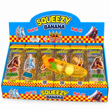 Squeezy Banana with Fruit inside. Vaseline filled