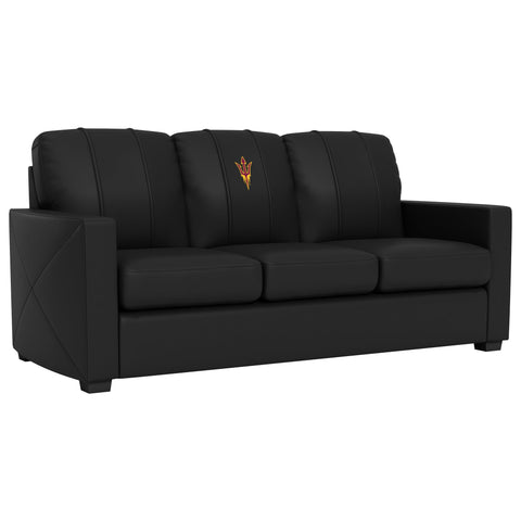 Silver Sofa with Arizona State Sundevils Logo