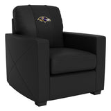 Silver Club Chair with Baltimore Ravens Primary Logo