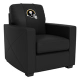 Silver Club Chair with  Pittsburgh Steelers Helmet Logo