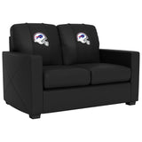 Silver Loveseat with  Buffalo Bills Helmet Logo