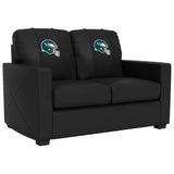 Silver Loveseat with  Philadelphia Eagles Helmet Logo