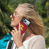 University of Southern California Trojans Personalized Stripe Bump Phone Case for Apple iPhone 17 Series