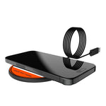 Denver Broncos Personalized Endzone Solid 15-Watt Wireless Charger