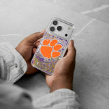 Clemson University Tigers Paisley Glitter Phone Case for Apple iPhone 17 Series