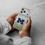 University of Michigan Wolverines Linen Glitter Phone Case for Apple iPhone 17 Series