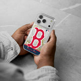 Boston Red Sox Personalized EndZone Plus Glitter Phone Case for Apple iPhone 17 Series
