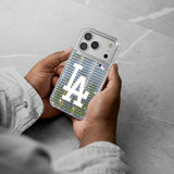 LA Dodgers Text Backdrop Glitter Phone Case for Apple iPhone 17 Series