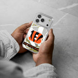 Cincinnati Bengals Personalized Tilt Glitter Phone Case for Apple iPhone 17 Series
