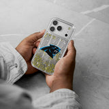 Carolina Panthers Text Backdrop Glitter Phone Case for Apple iPhone 17 Series