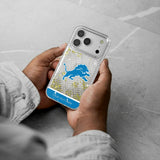Detroit Lions Personalized EndZone Plus Glitter Phone Case for Apple iPhone 17 Series