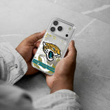Jacksonville Jaguars Personalized Tilt Glitter Phone Case for Apple iPhone 17 Series