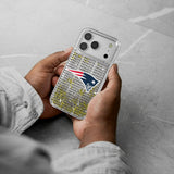 New England Patriots Text Backdrop Glitter Phone Case for Apple iPhone 17 Series